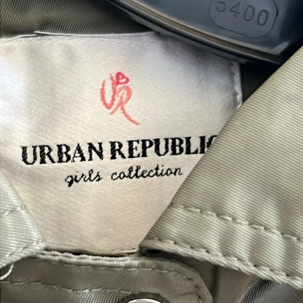 NWT Urban Republic Olive Green Anorak Jacket | Girls Size 4
